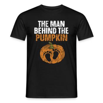 Grossesse d’Halloween - T-shirt homme - noir - Devant - AI Model Male 178 light (178cm)
