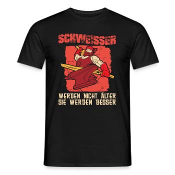 Schmied Metallbauer Geburtstag Schlosser - Männer T-Shirt - Schwarz - Vorne - AI Model Male 178 light (178cm)