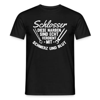 Schmied Metallbauer Schlosser - Männer T-Shirt - Schwarz - Vorne - AI Model Male 178 light (178cm)