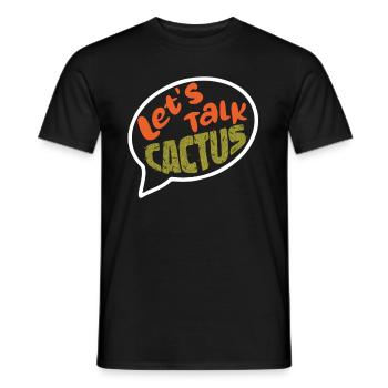 Cactus Garden Succulents - Men's T-Shirt - black - Front - AI Model Male 178 light (178cm)