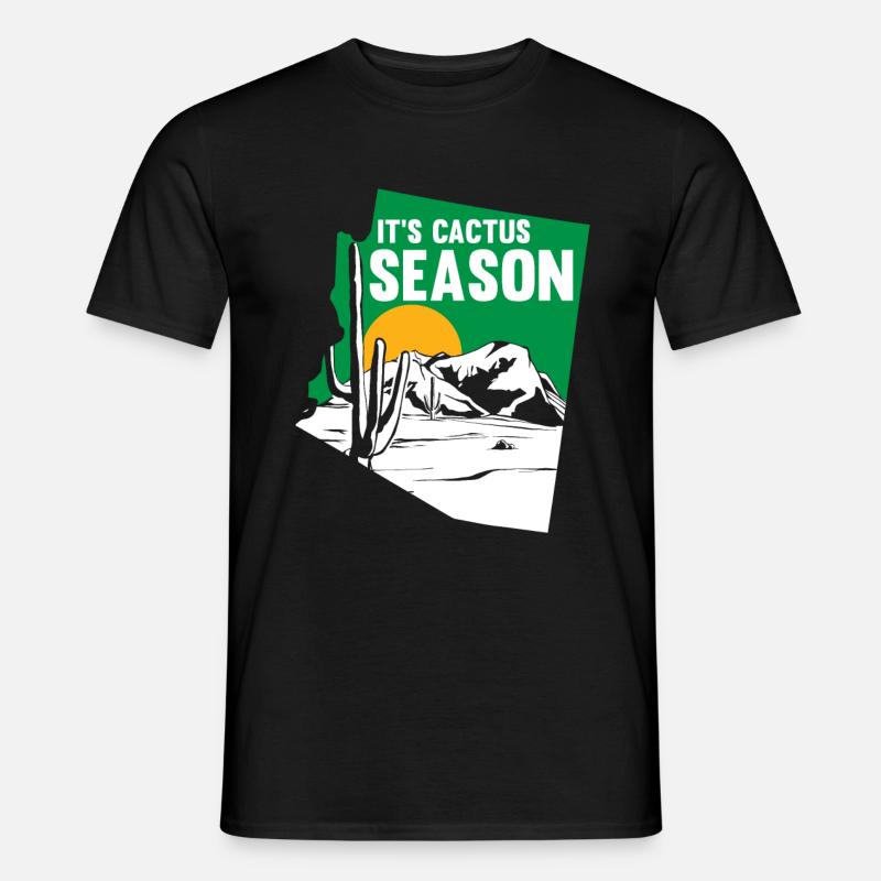 Kaktus Garten Kaktus - Männer T-Shirt - Schwarz