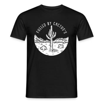 Cactus Garden Cactus - Men's T-Shirt - black - Front - AI Model Male 178 light (178cm)