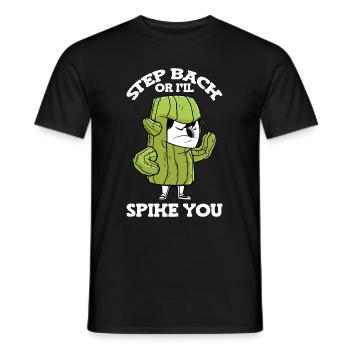 Cactus Garden Cactus - Men's T-Shirt - black - Front - AI Model Male 178 light (178cm)