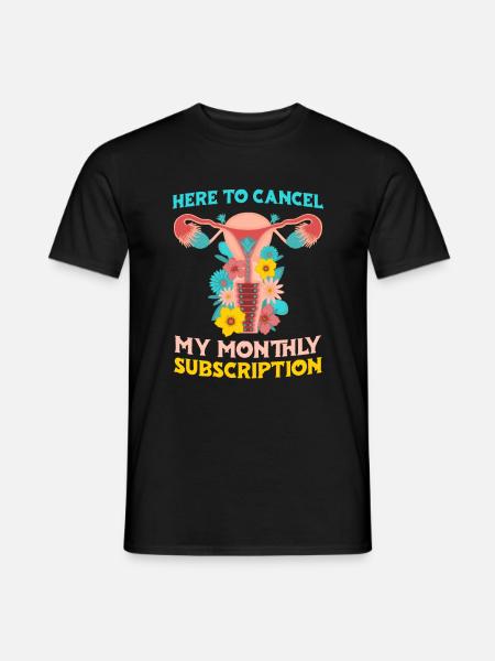 Hysterektomie Blume Gebärmutter Hysterektomie - Männer T-Shirt - Schwarz