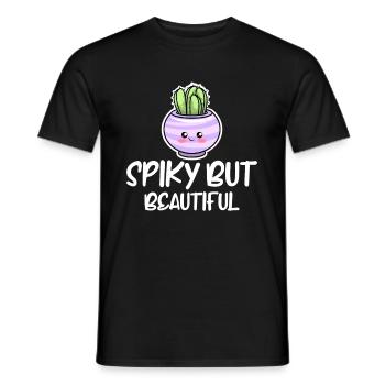 Cactus Garden Cactus - Men's T-Shirt - black - Front - AI Model Male 178 light (178cm)