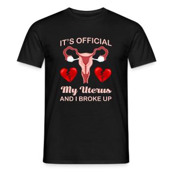 Hystérectomie Cœur Unterus Hystérectomie - T-shirt homme - noir - Devant - AI Model Male 178 light (178cm)
