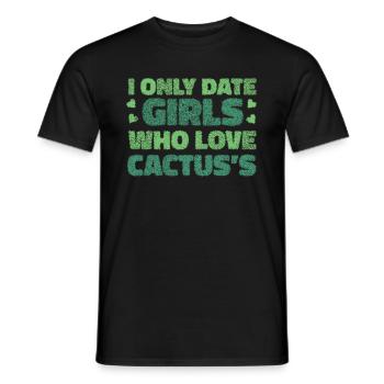 Cactus Garden Drôle - T-shirt homme - noir - Devant - AI Model Male 178 light (178cm)
