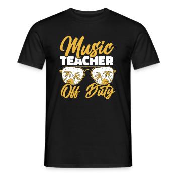 Musiklehrer Musik Lehrer Sonnenbrille - Männer T-Shirt - Schwarz - Vorne - AI Model Male 178 light (178cm)