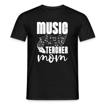 Musiklehrer Musik Lehrer Mama - Männer T-Shirt - Schwarz - Vorne - AI Model Male 178 light (178cm)