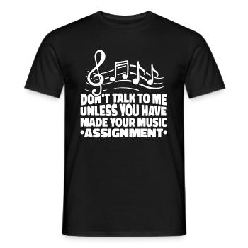 Musiklehrer Musik Lehrer Musiknoten - Männer T-Shirt - Schwarz - Vorne - AI Model Male 178 light (178cm)