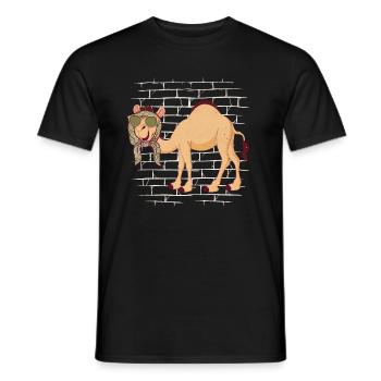 Camel Lunettes de soleil Foulard - T-shirt homme - noir - Devant - AI Model Male 178 light (178cm)