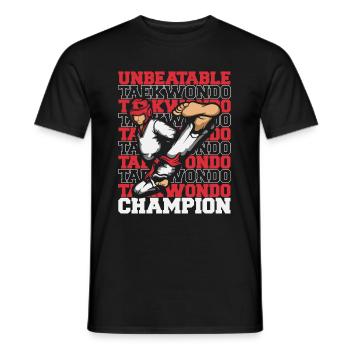 Taekwondo Champion - Männer T-Shirt - Schwarz - Vorne - AI Model Male 178 light (178cm)