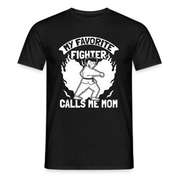 Taekwondo Fighter Taekwondo Mama - Men's T-Shirt - black - Front - AI Model Male 178 light (178cm)