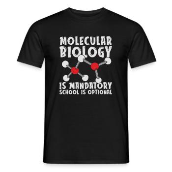 École de biologie Biologiste moléculaire - T-shirt homme - noir - Devant - AI Model Male 178 light (178cm)