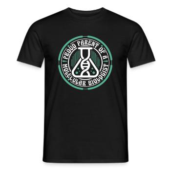 Biologiste Biologiste Parent Biologiste moléculaire - T-shirt homme - noir - Devant - AI Model Male 178 light (178cm)