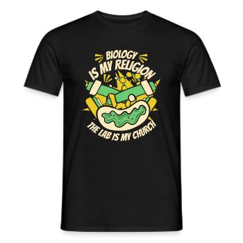 Laboratoire de biologie Biologiste moléculaire - T-shirt homme - noir - Devant - AI Model Male 178 light (178cm)
