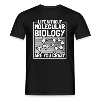 Biology Biologist Molecular biologist - Men's T-Shirt - black - Front - AI Model Male 178 light (178cm)