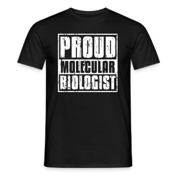 Biology Biologist Molecular biologist - Men's T-Shirt - black - Front - AI Model Male 178 light (178cm)