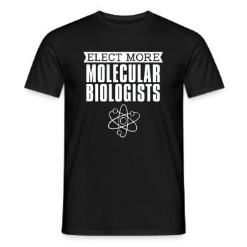 Biologiste en biologie Lustig Biologiste moléculaire - T-shirt homme - noir - Devant - AI Model Male 178 light (178cm)