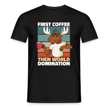 Lunettes de soleil Elk Coffee - T-shirt homme - noir - Devant - AI Model Male 178 light (178cm)