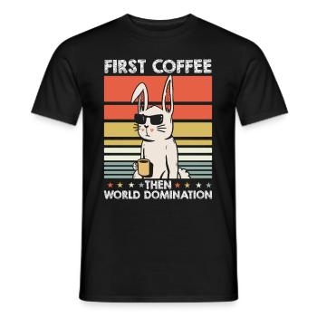 Lunettes de soleil Rabbit Rabbit Coffee - T-shirt homme - noir - Devant - AI Model Male 178 light (178cm)