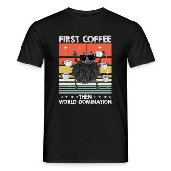 Spider Sunglasses Café - T-shirt homme - noir - Devant - AI Model Male 178 light (178cm)