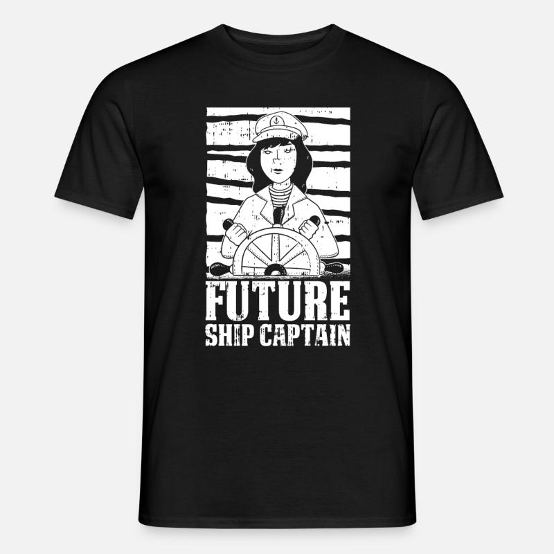 Segeln Segler Segelboot Helm Ship Captain Future - Männer T-Shirt - Schwarz