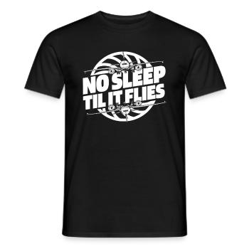 Mécanicien d’aéronefs - T-shirt homme - noir - Devant - AI Model Male 178 light (178cm)