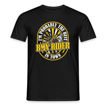 Bmx Bmx Biker Lustig - Männer T-Shirt - Schwarz - Vorne - AI Model Male 178 light (178cm)
