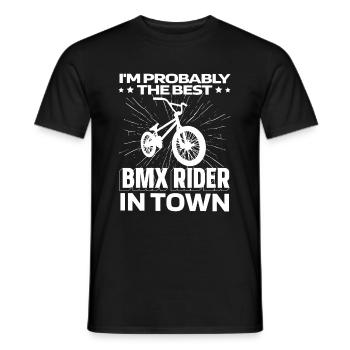 Bmx Bmx Biker Witzig - Männer T-Shirt - Schwarz - Vorne - AI Model Male 178 light (178cm)