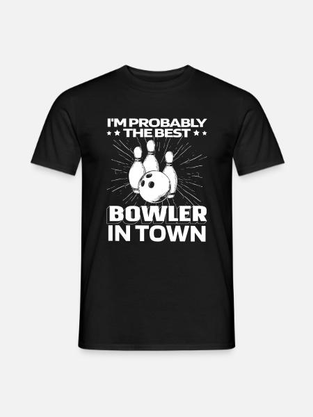 Bowling Bowling Bowler Funny - Men's T-Shirt - black