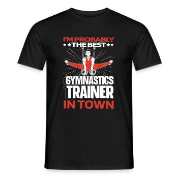 Rsg Turnen Sportgymnastik Lustig - Männer T-Shirt - Schwarz - Vorne - AI Model Male 178 light (178cm)