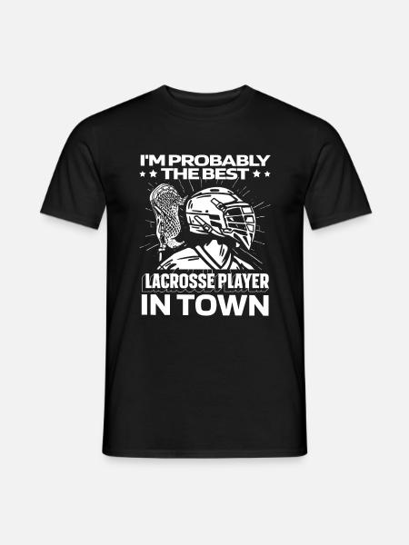Lacrosse Funny - Men's T-Shirt - black