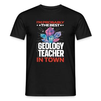 Geologie Geologe Lustig - Männer T-Shirt - Schwarz - Vorne - AI Model Male 178 light (178cm)
