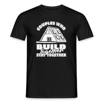 Architecte Architecture Couple - T-shirt homme - noir - Devant - AI Model Male 178 light (178cm)