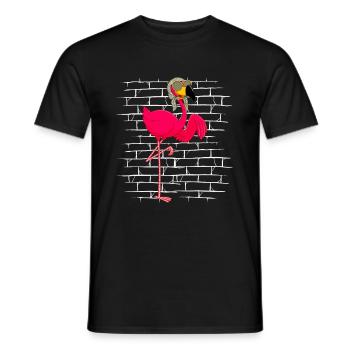 Flamingo Lunettes de soleil Foulard - T-shirt homme - noir - Devant - AI Model Male 178 light (178cm)