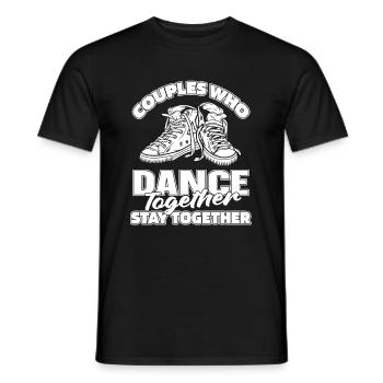 Tanzlehrer Paar - Männer T-Shirt - Schwarz - Vorne - AI Model Male 178 light (178cm)