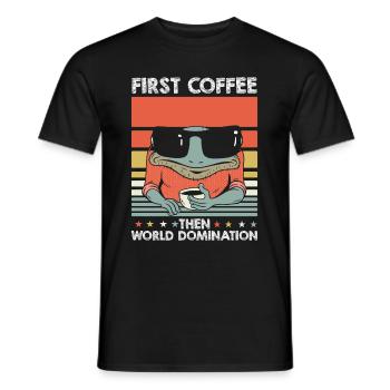 Lunettes de soleil Frog Toad Coffee - T-shirt homme - noir - Devant - AI Model Male 178 light (178cm)