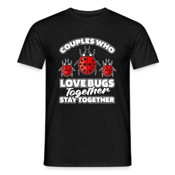 Entomologie Entomologe Insekt Paar - Männer T-Shirt - Schwarz - Vorne - AI Model Male 178 light (178cm)