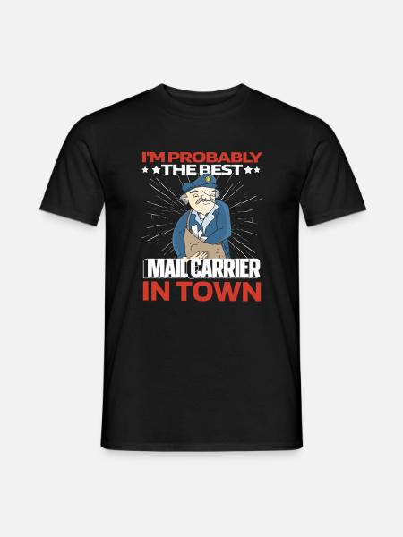 Postman Postman Lustig - Men's T-Shirt - black
