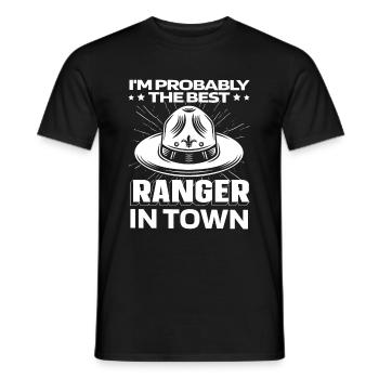 Forester Montana Summit - Men's T-Shirt - black - Front - AI Model Male 178 light (178cm)