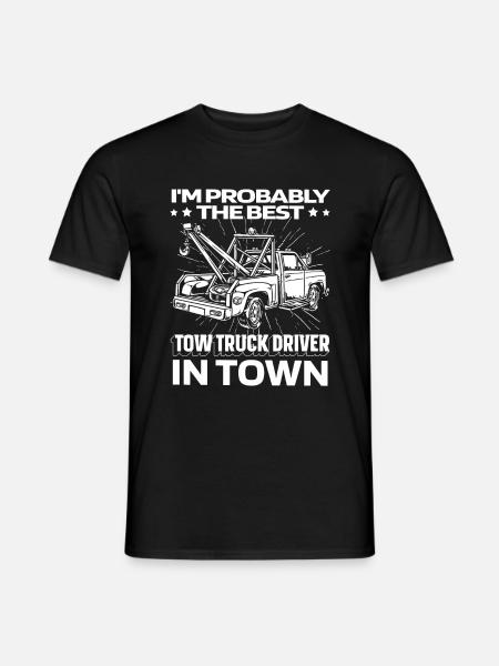 Abschleppdienst Abschlepper Lustig - Männer T-Shirt - Schwarz