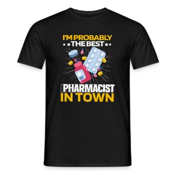 Apotheke Apotheker Pillen - Männer T-Shirt - Schwarz - Vorne - AI Model Male 178 light (178cm)