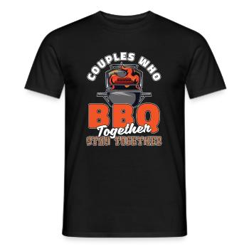 BBQ Cricket Couple - T-shirt homme - noir - Devant - AI Model Male 178 light (178cm)