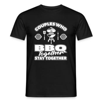 BBQ Cricket Couple - T-shirt homme - noir - Devant - AI Model Male 178 light (178cm)