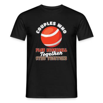 Couple de ballon chasseur - T-shirt homme - noir - Devant - AI Model Male 178 light (178cm)