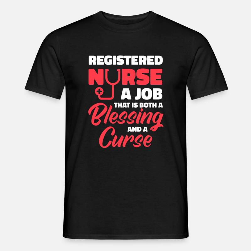 Krankenschwester - Männer T-Shirt - Schwarz