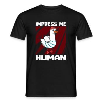 Gull - Men's T-Shirt - black - Front - AI Model Male 178 light (178cm)
