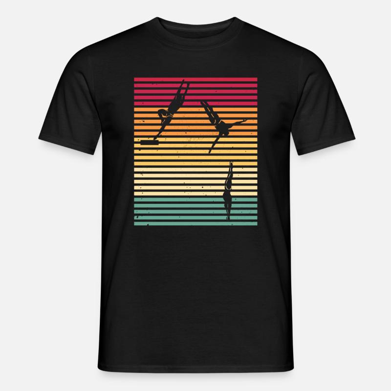 Turmspringen Turmspringer - Männer T-Shirt - Schwarz