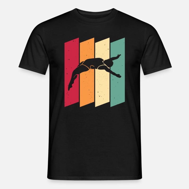Turmspringen Turmspringer - Männer T-Shirt - Schwarz